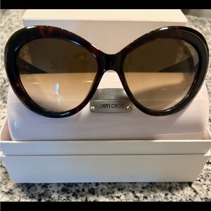Jimmy Choo Brown Tortoise Sunglasses